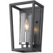 Mercer 1 Light 6 inch Matte Black Wall Sconce Wall Light